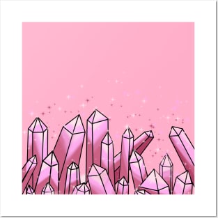 PINK CRYSTAL PRINT Posters and Art